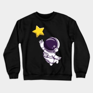 Space man reach design Crewneck Sweatshirt